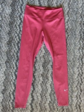 Nike Pink Performance Athletic Leggings dri fit Women’s Workout Gym Running